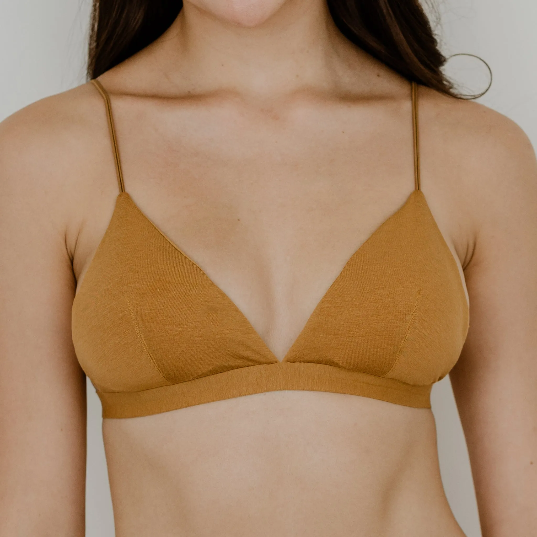 Midnight Muse Bralette in Mustard (Size L & XL Only)