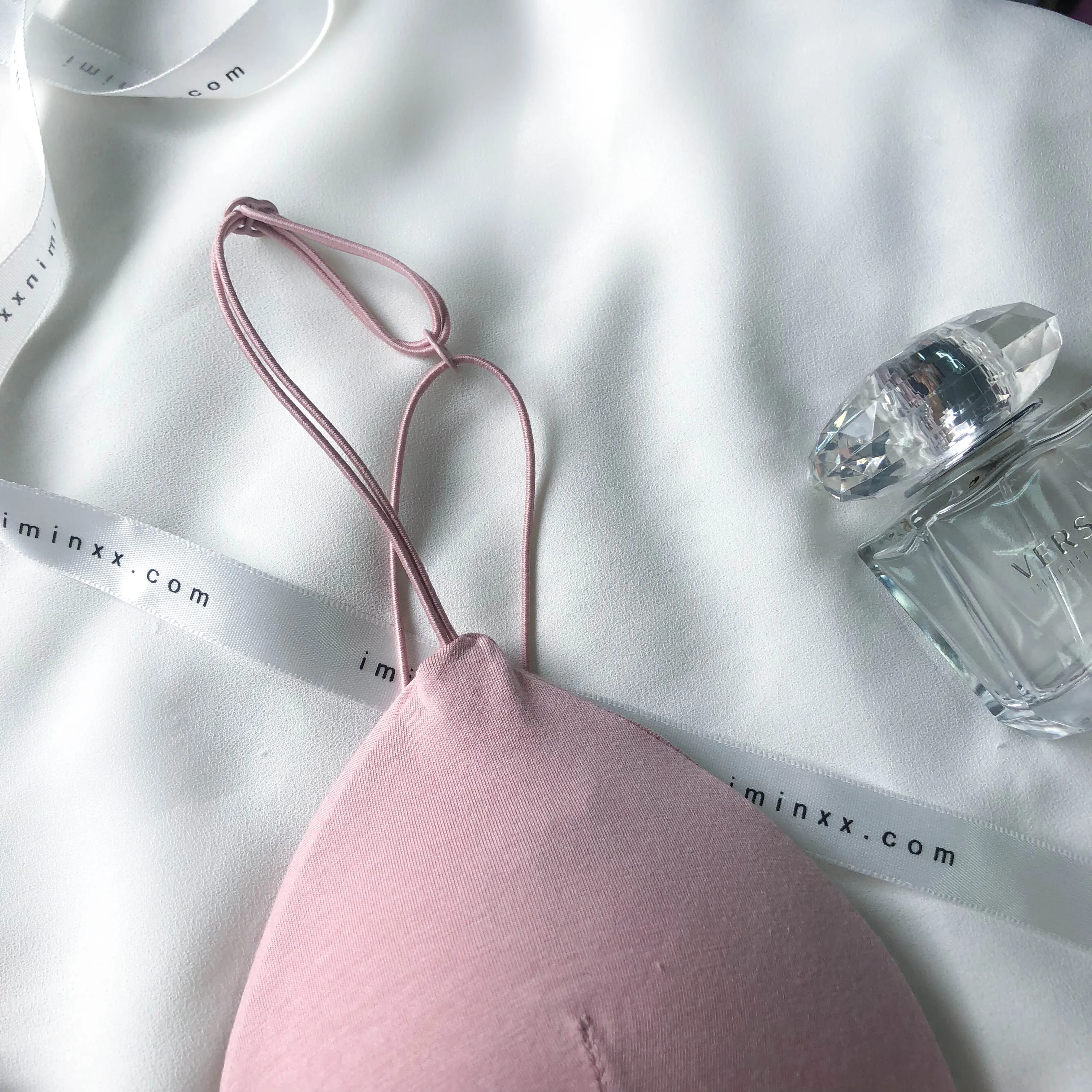 Midnight Muse Bralette in Muted Pink (Size XL Only)