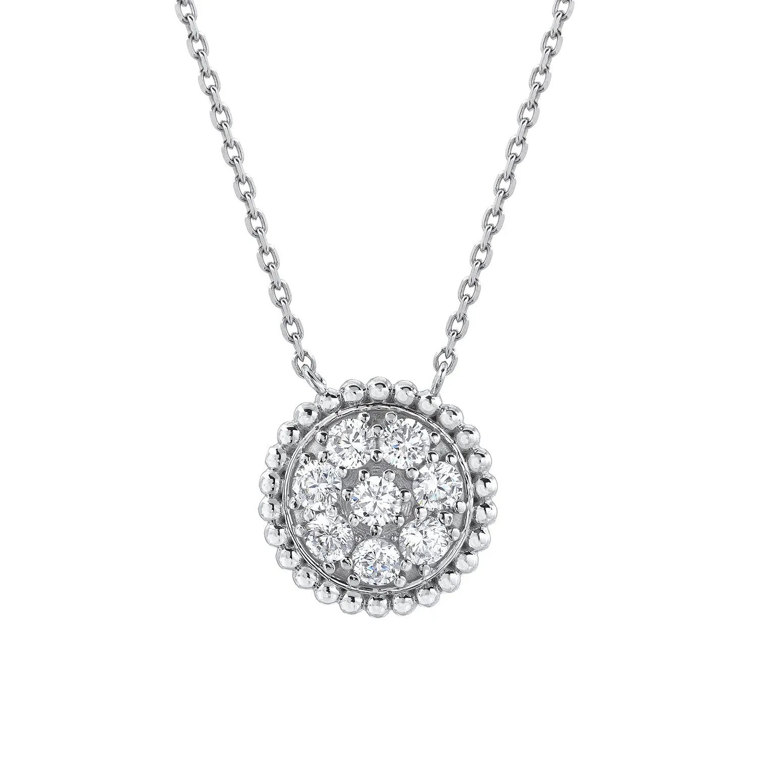 MILLIGRAIN CIRCLE NECKLACE