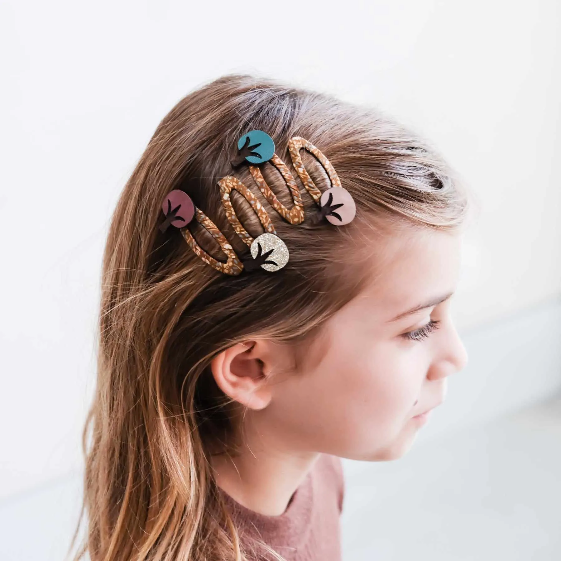 Mimi & Lula - Autumn Tree hair clic clacs - set of 4