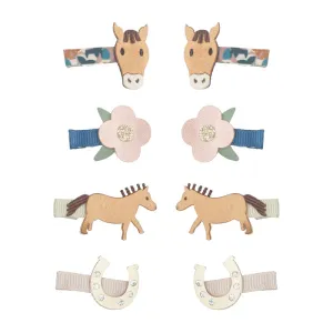 Mimi & Lula - Horse mini hair clips - set of 8