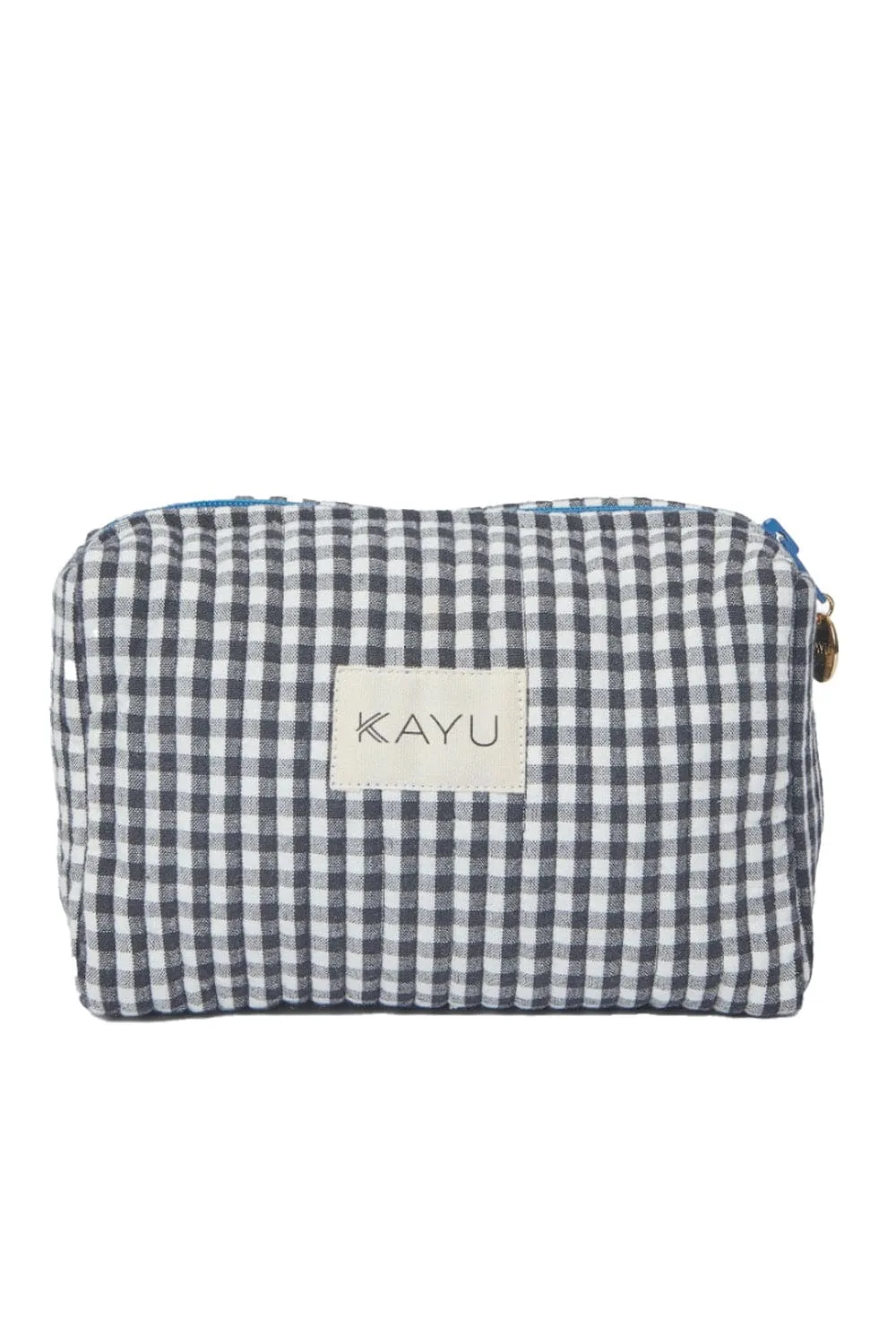 Mini Elsie Black Gingham Travel Pouch