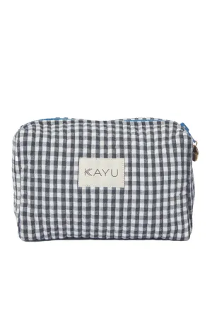Mini Elsie Black Gingham Travel Pouch