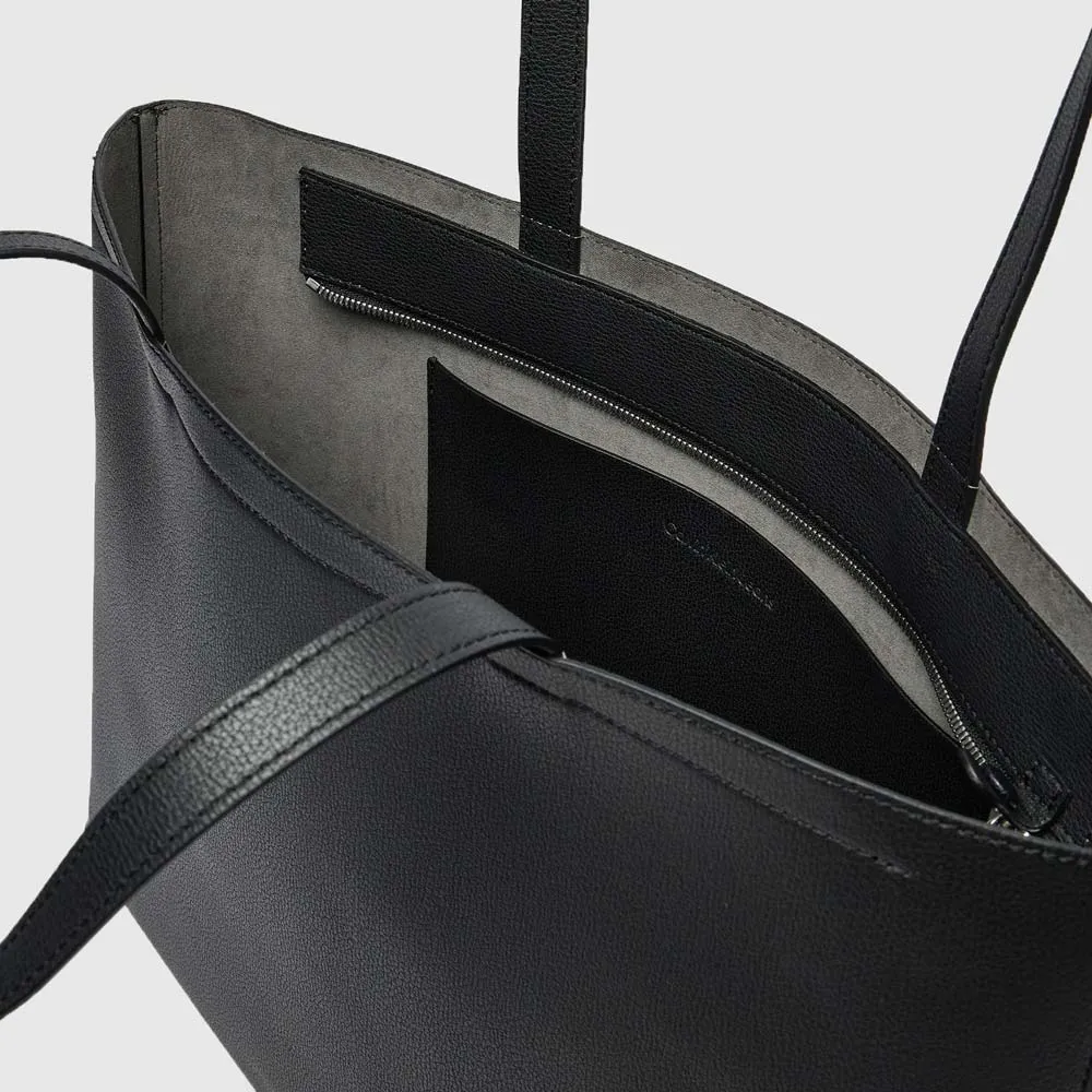 Minimal Slim Tote Bag - Black