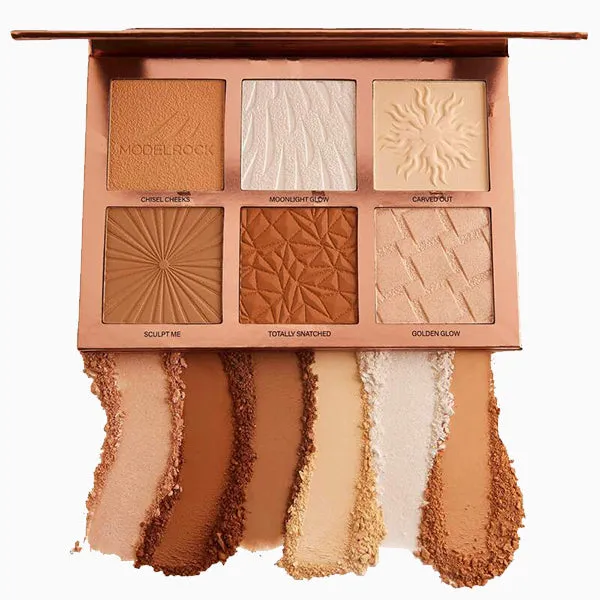 Modelrock 6 Shade Face Palette – Chisel-Sculpt-Shade