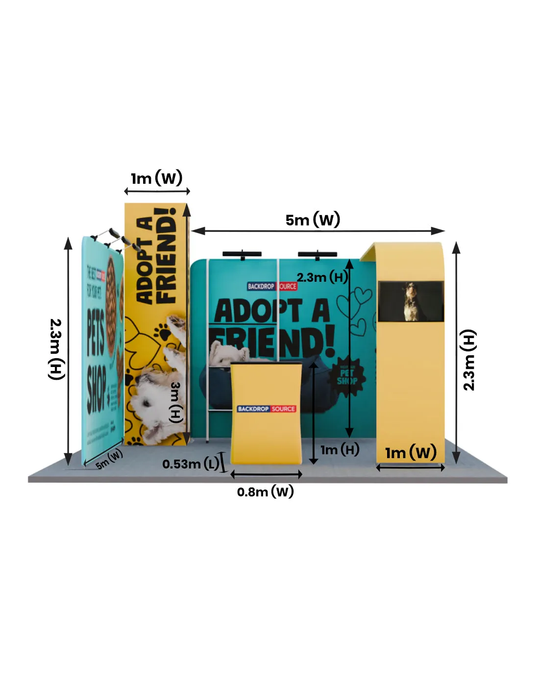 Modular Booth Kits 6m - Model 01