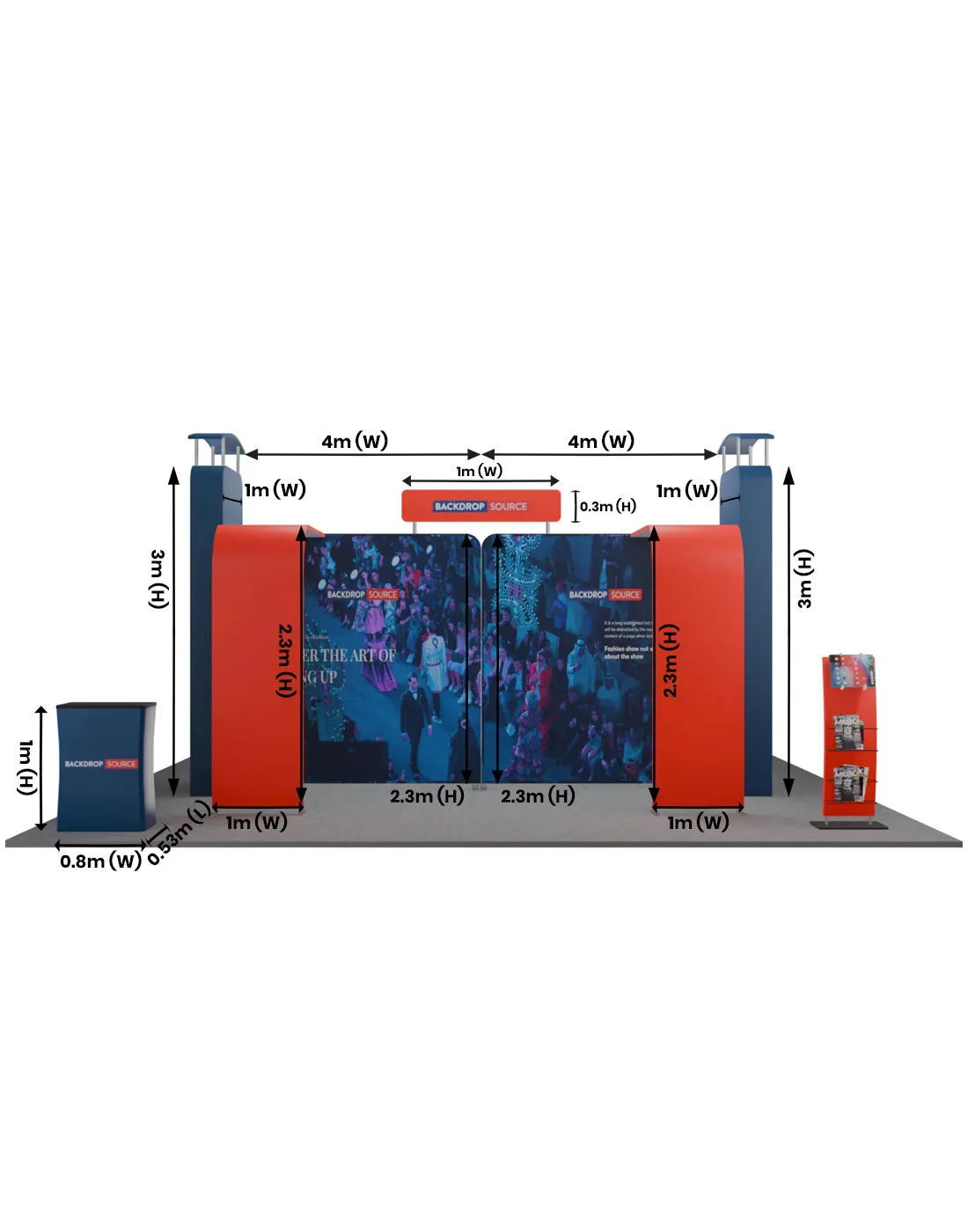 Modular Booth Kits 6m - Model 04