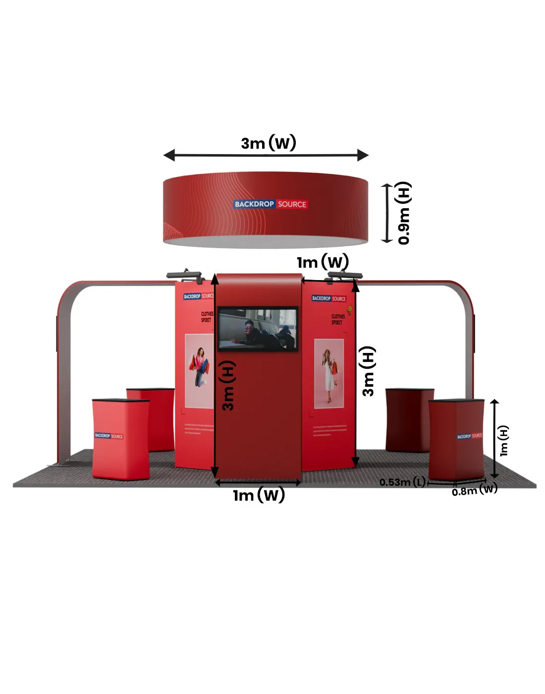 Modular Booth Kits 6m - Model  06