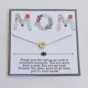 Mom jewelry, Gift for mom, Mothers necklace, Mom birthday, Heart necklace, Christmas gift for mom, Gift for mom&#39;s birthday, Mother necklace