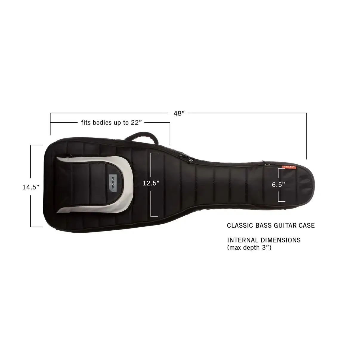 MONO M80 Classic Bass Guitar Case, Black