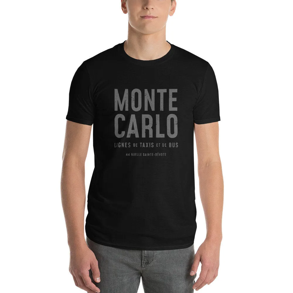 MONTE CARLO Bus and Taxi — A Sarcastic Retro Unisex T-Shirt