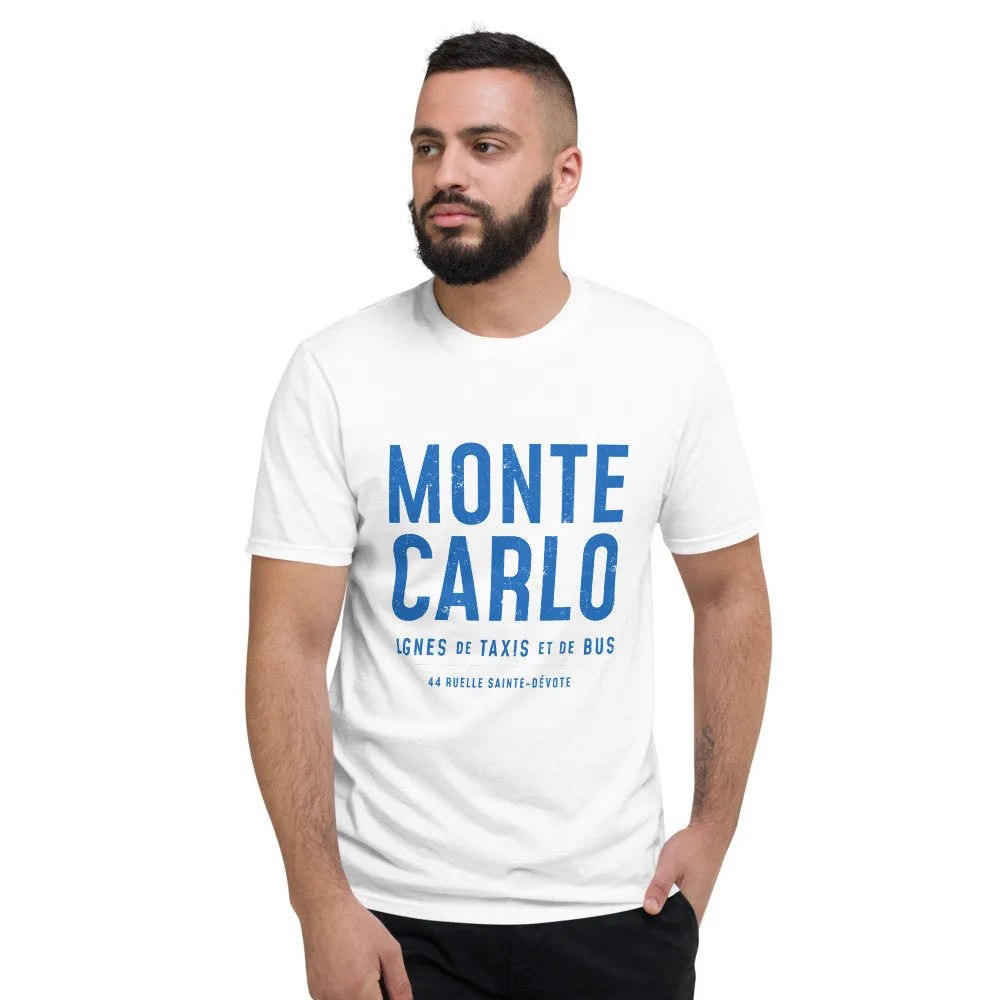 MONTE CARLO Bus and Taxi — A Sarcastic Retro Unisex T-Shirt