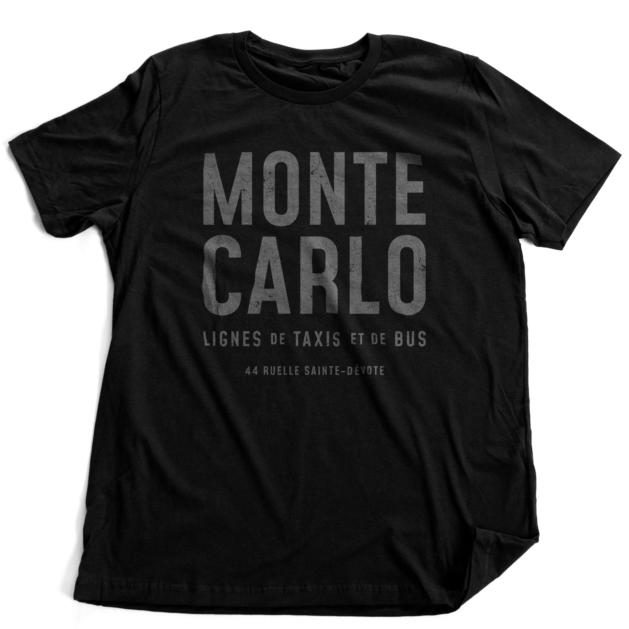 MONTE CARLO Bus and Taxi — A Sarcastic Retro Unisex T-Shirt