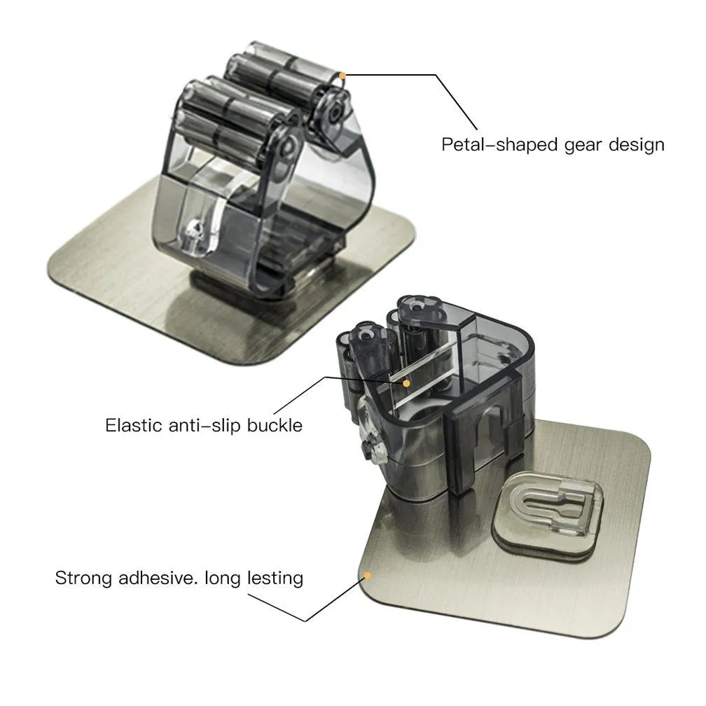 Mop and Broom Holder, (12 Pack)XiaoXiMi 6 Pack Broom Mop Holder   6 Pack Adhesive Hook, No Drilling Wall Mounted Self Adhesive Tools Ideal Broom Hanger Stainless Steel Waterproof Hanger for Your Home
