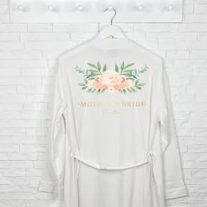 Mother Of The Bride Champagne Gold Floral Dressing Gown