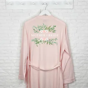 Mother Of The Bride Pink Floral Wedding Dressing Gown