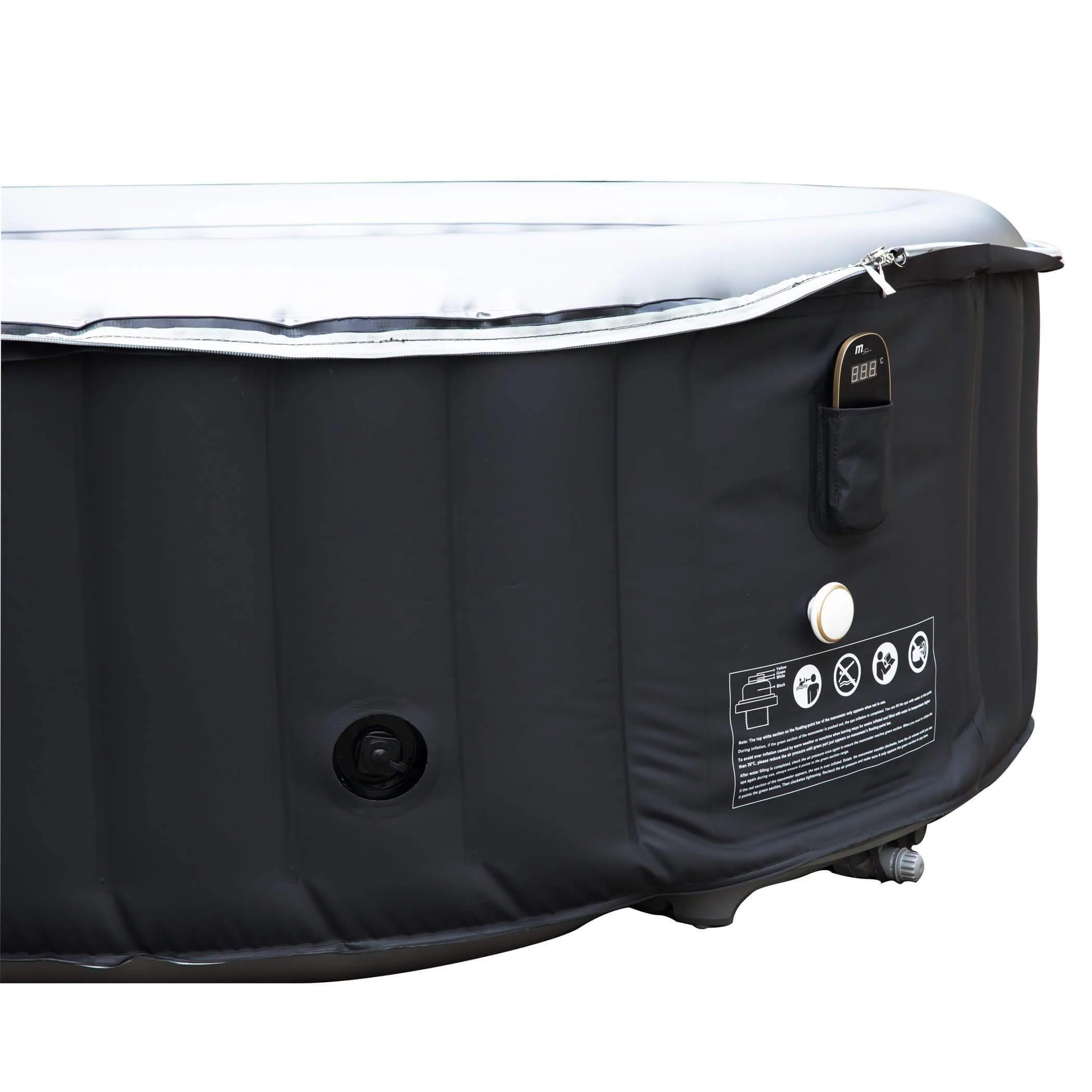 MSpa Luxury 2-4 Person Portable Inflatable Hot Tub Jacuzzi