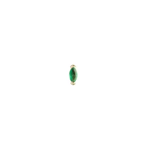 métier / mini claw-set marquise stud earring - single