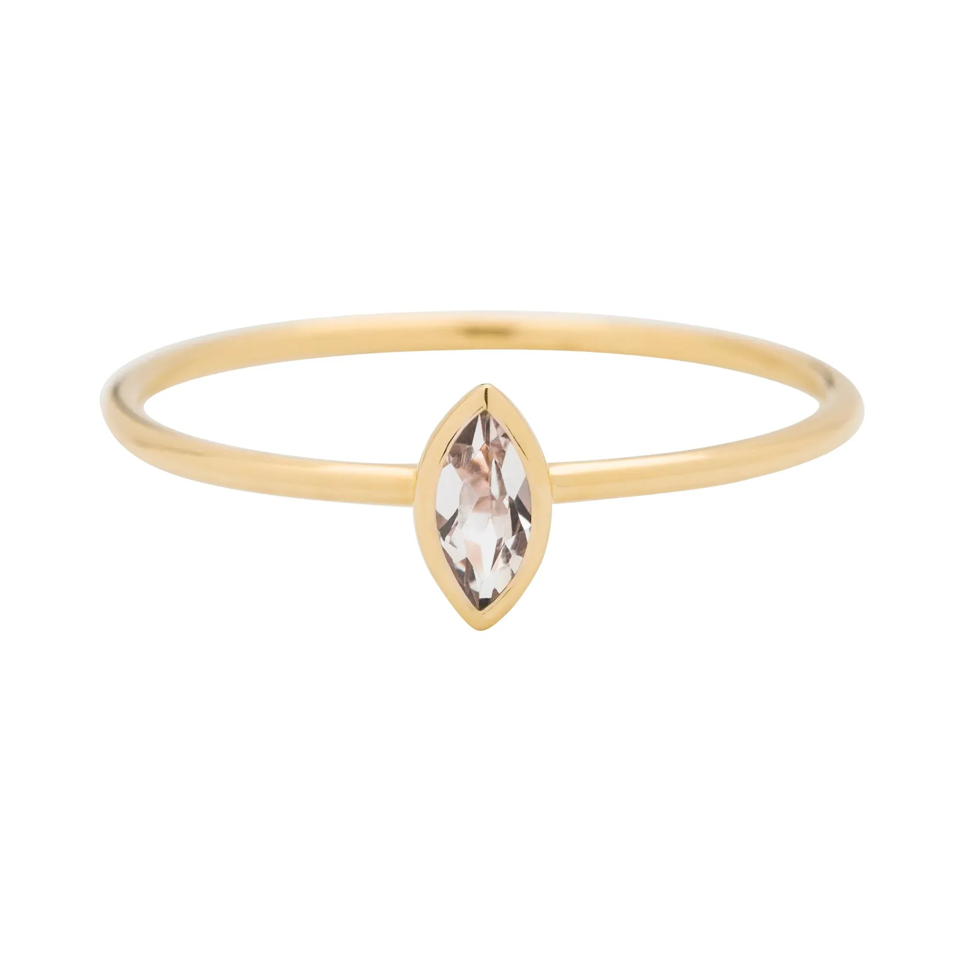 métier / morganite stacking ring