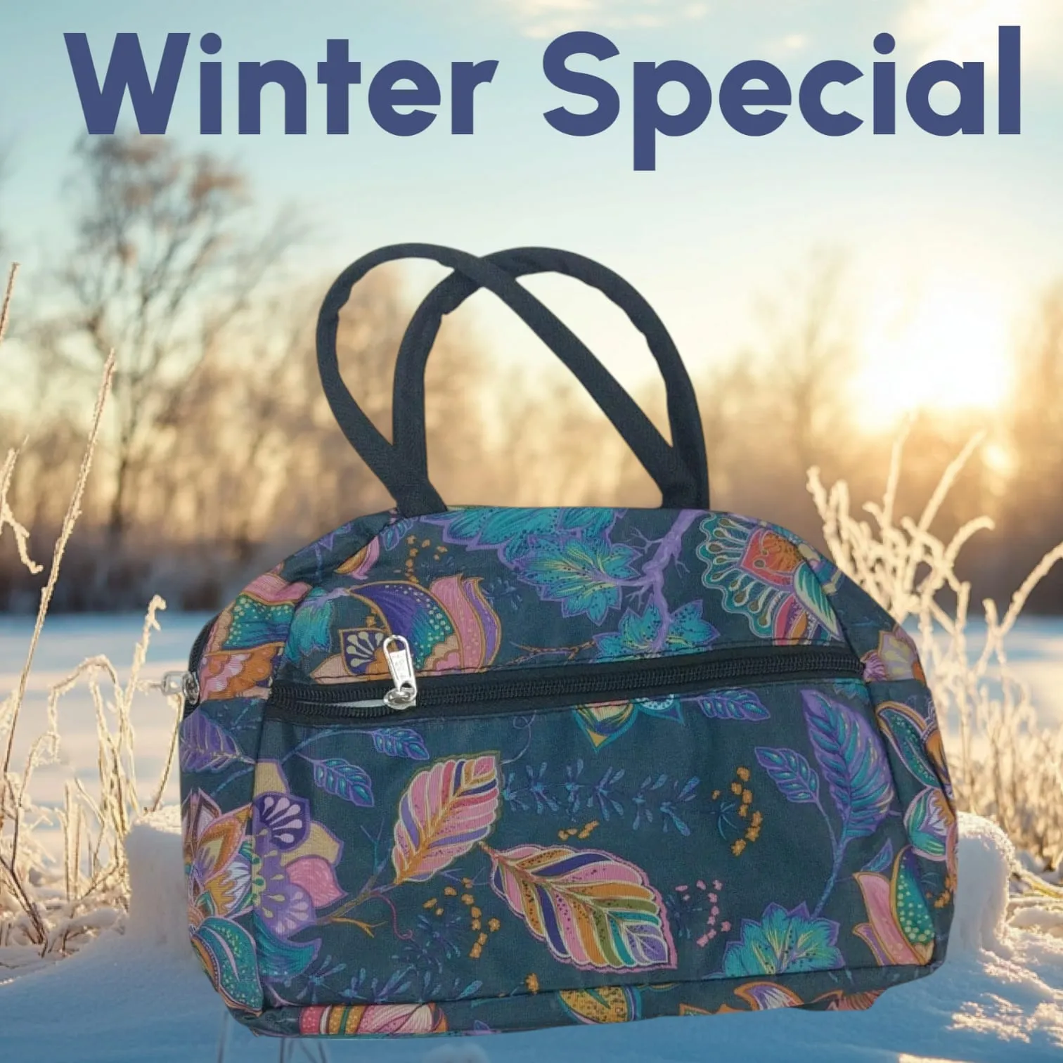 Multi Color Insulated Lunch Bag
