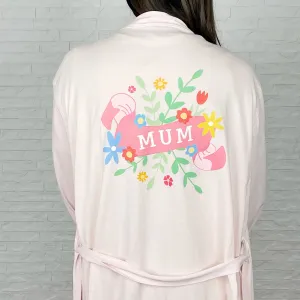 Mum Scroll Dressing Gown With Flowers