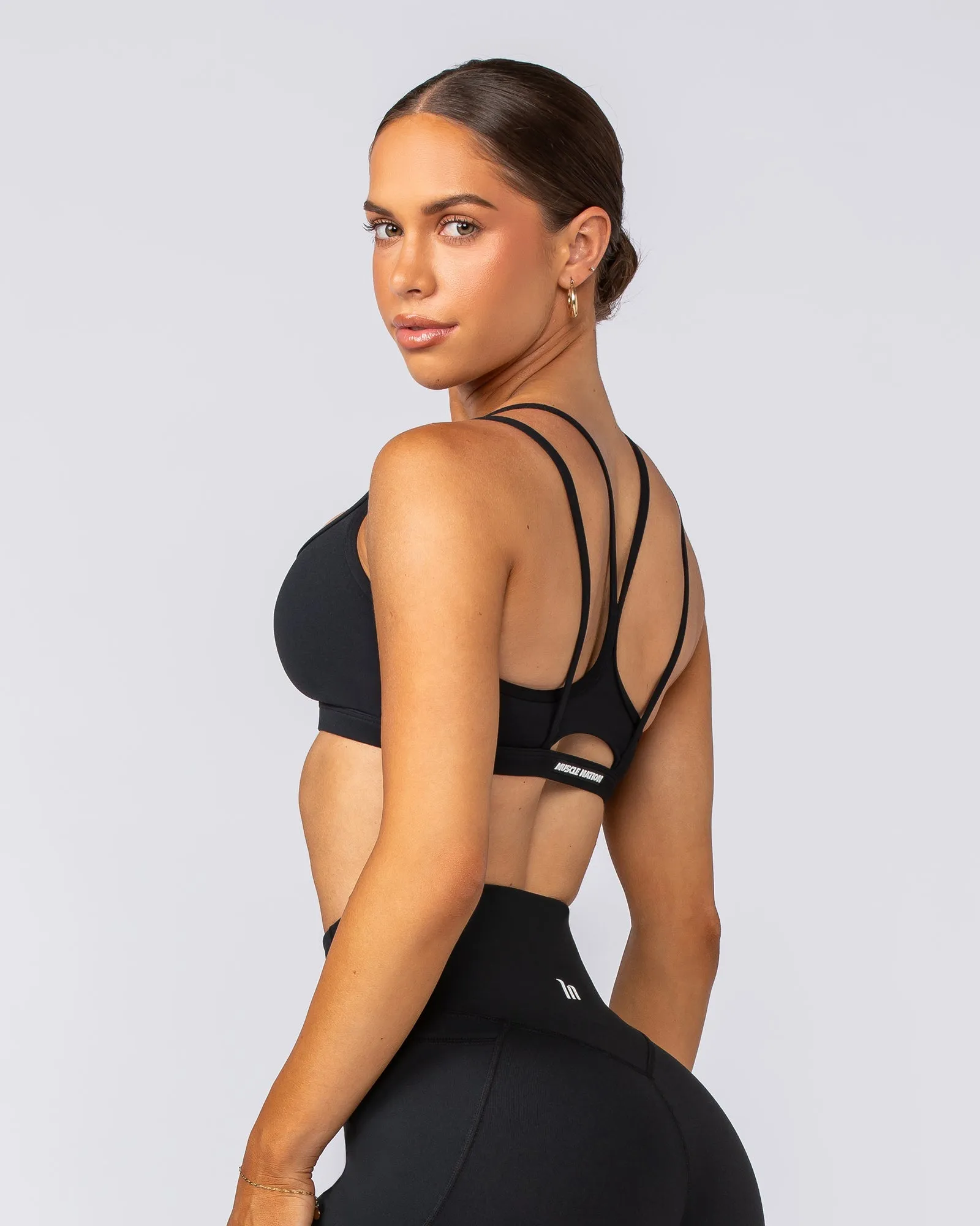 Muscle Nation | Pace It Bra - Black