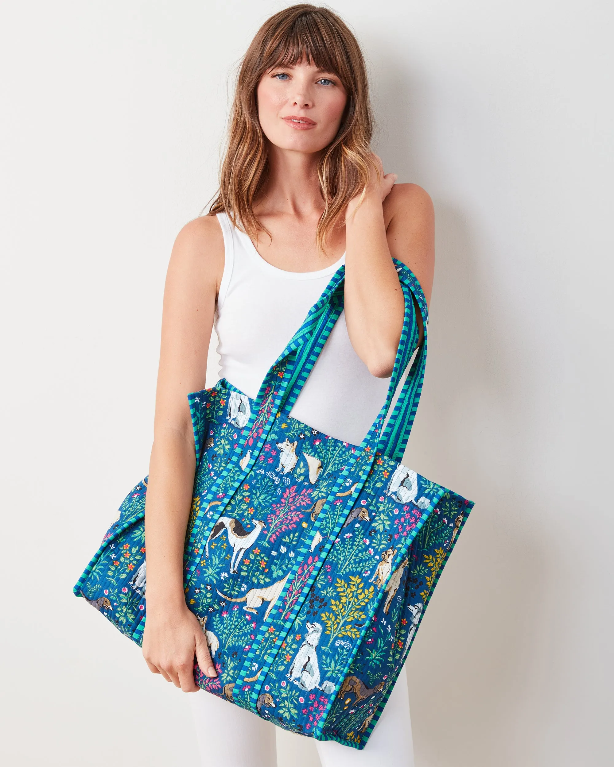 Must Love Dogs - The Traveler Tote - Indigo