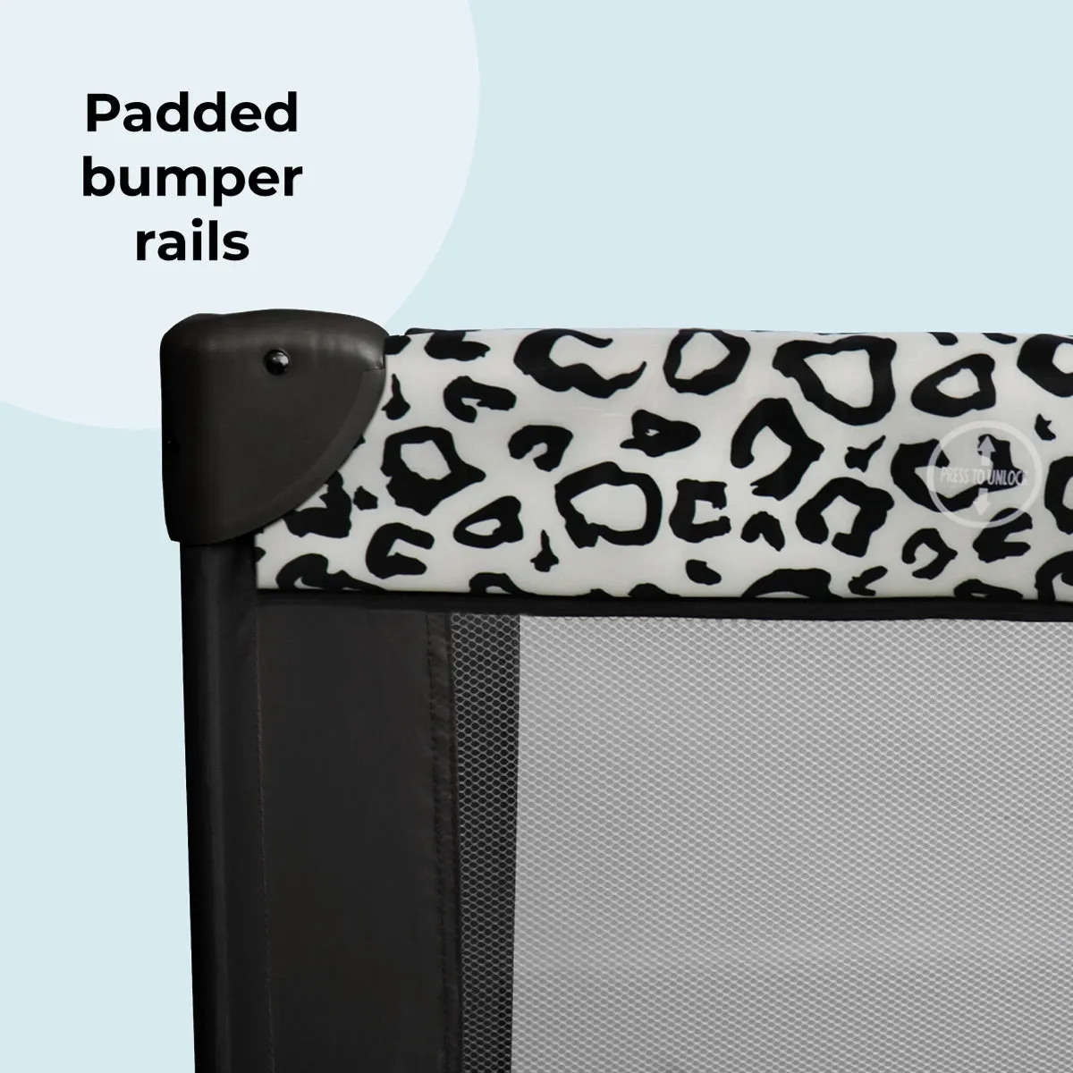 My Babiie Leopard Travel Cot