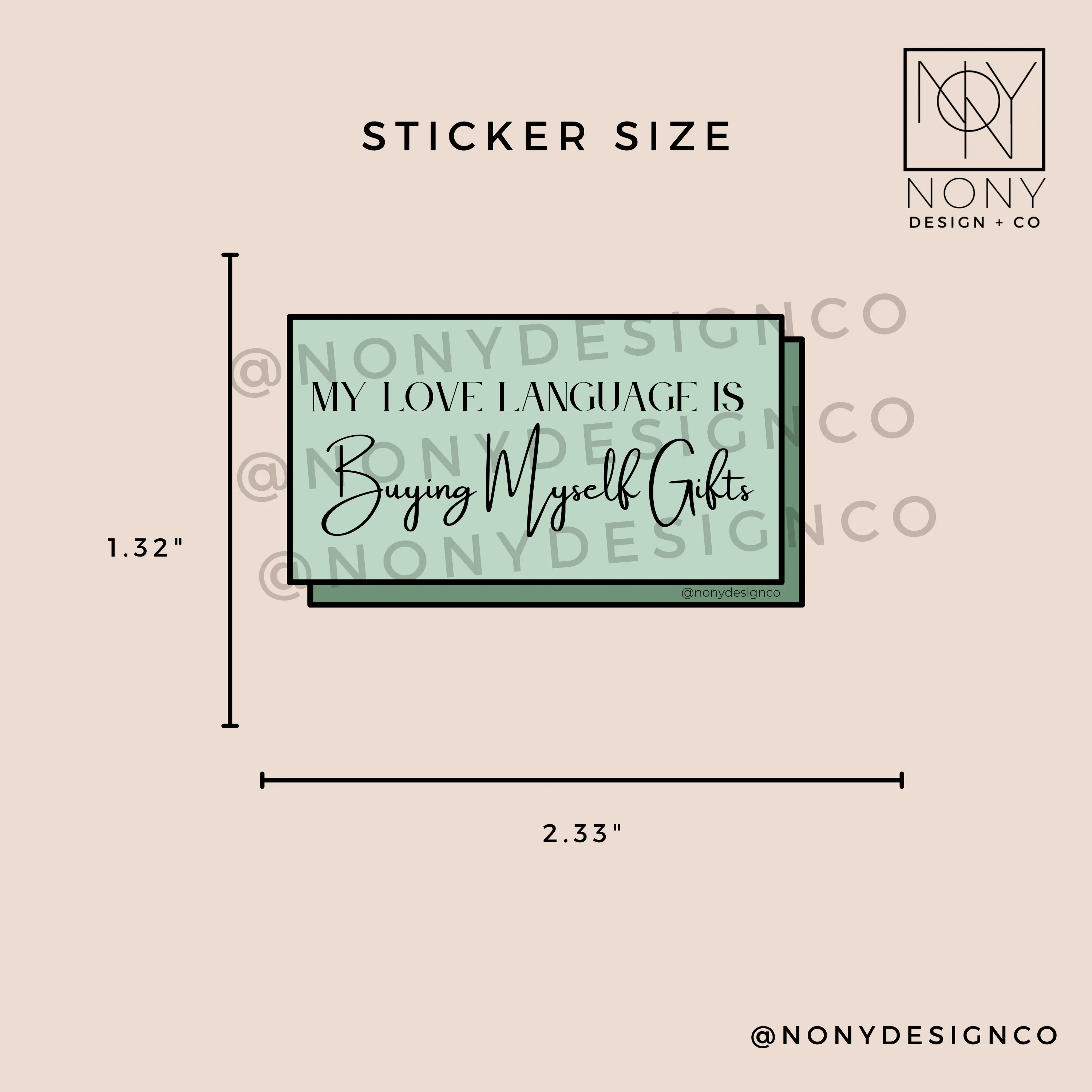 My LL is Buying Myself Gifts Sticker