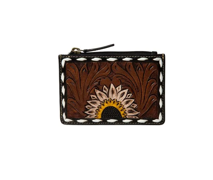 Myra Bag Eagle Range Hand-Tooled Credit Card Holder