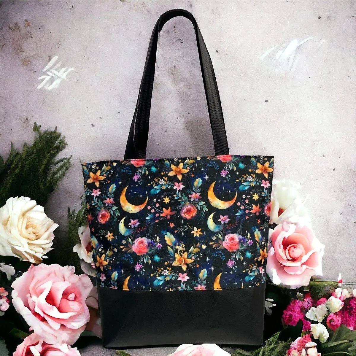 Mystic Garden Canvas Tote Bag