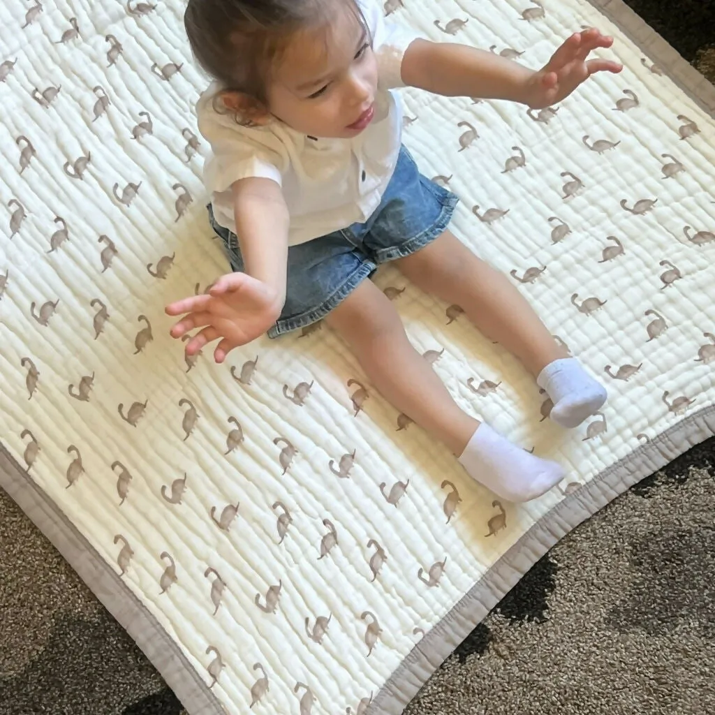 Natchiketa 10 Layer Organic Cotton Muslin Baby Blanket and Toddler Quilt