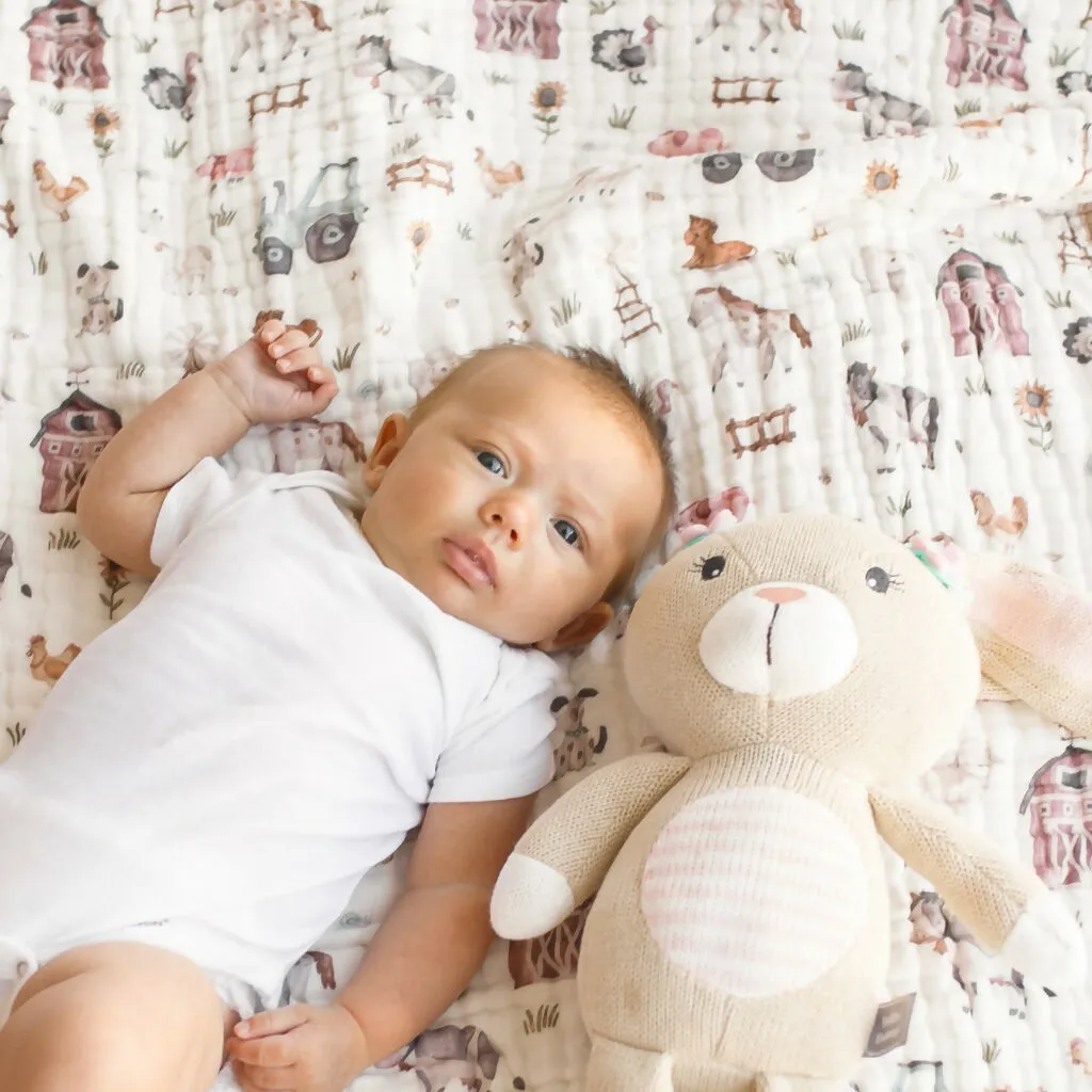Natchiketa 10 Layer Organic Cotton Muslin Baby Blanket and Toddler Quilt