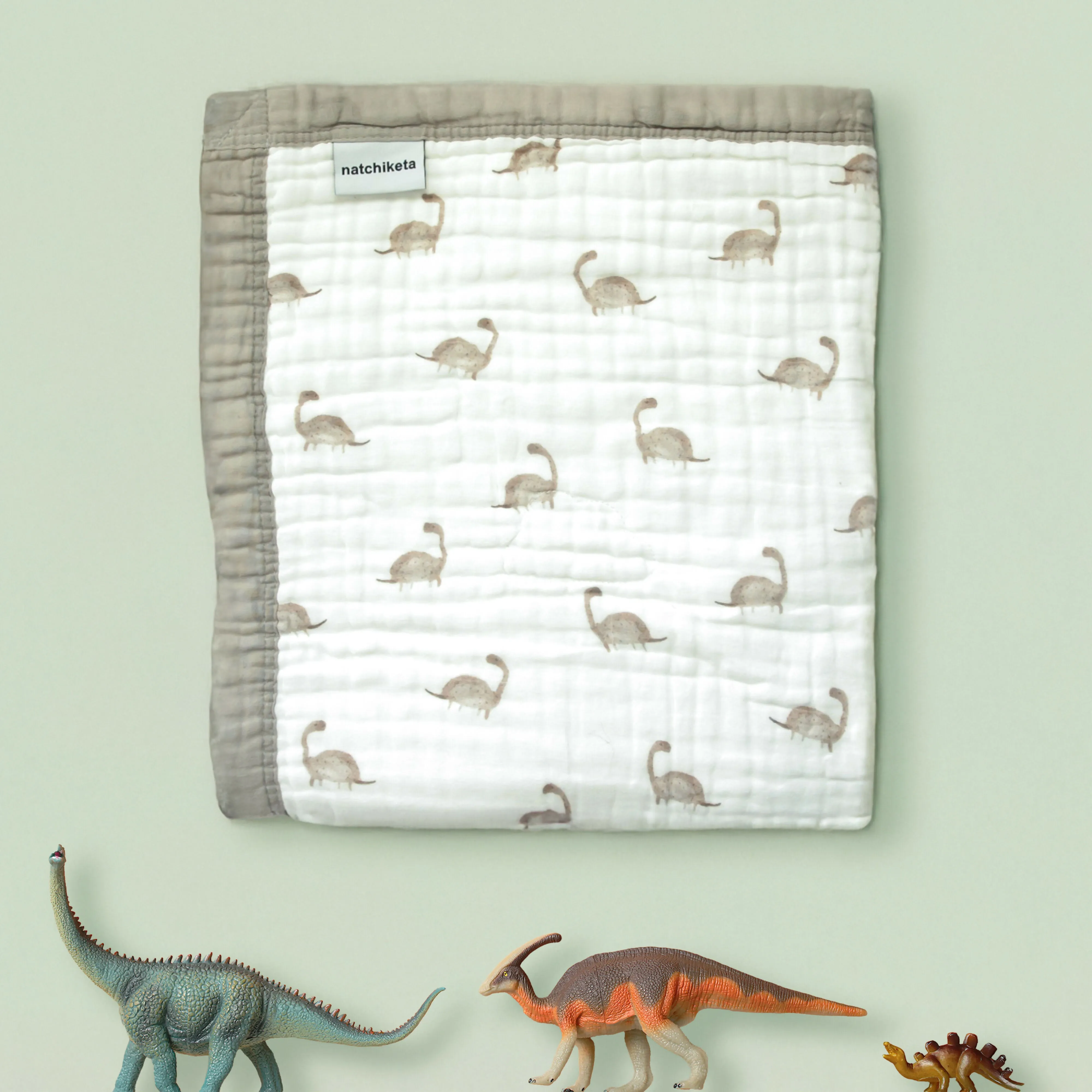 Natchiketa 10 Layer Organic Cotton Muslin Baby Blanket and Toddler Quilt