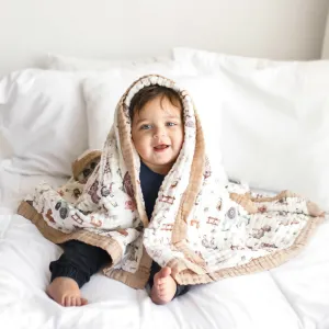 Natchiketa 10 Layer Organic Cotton Muslin Baby Blanket and Toddler Quilt