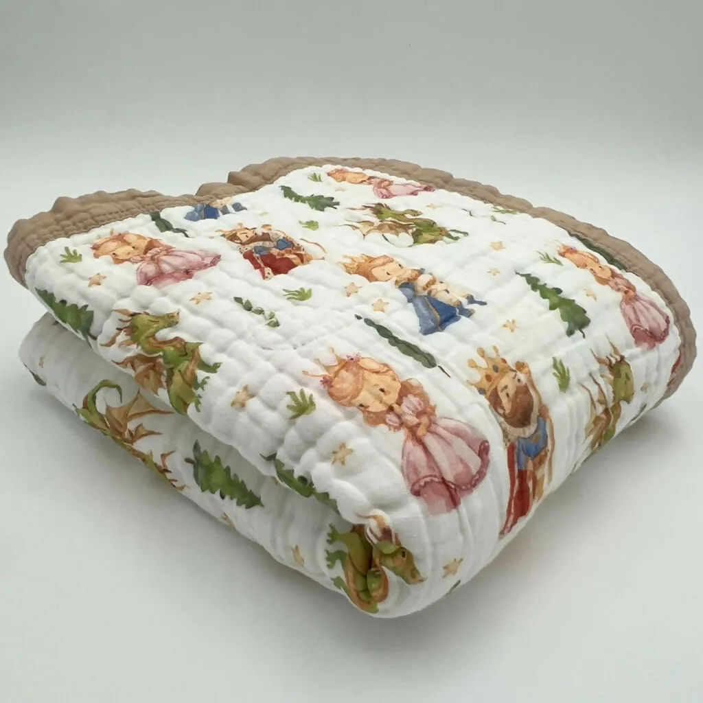 Natchiketa 10 Layer Organic Cotton Muslin Baby Blanket and Toddler Quilt