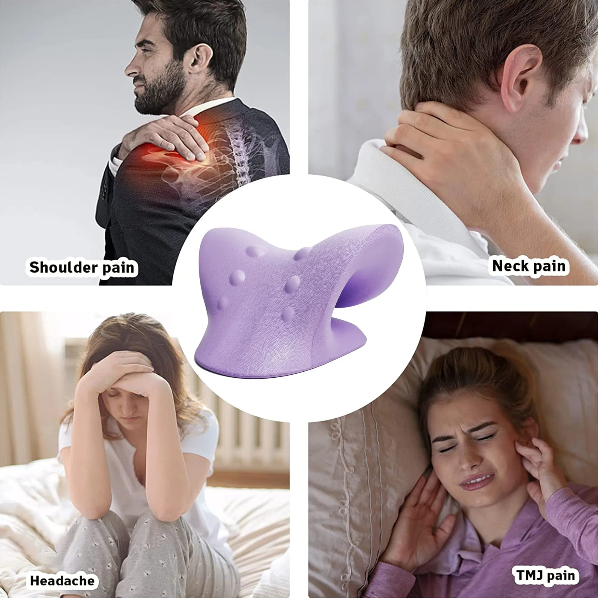 Neck & Shoulder Relaxer Pain Relief & Cervical Spine Alignment