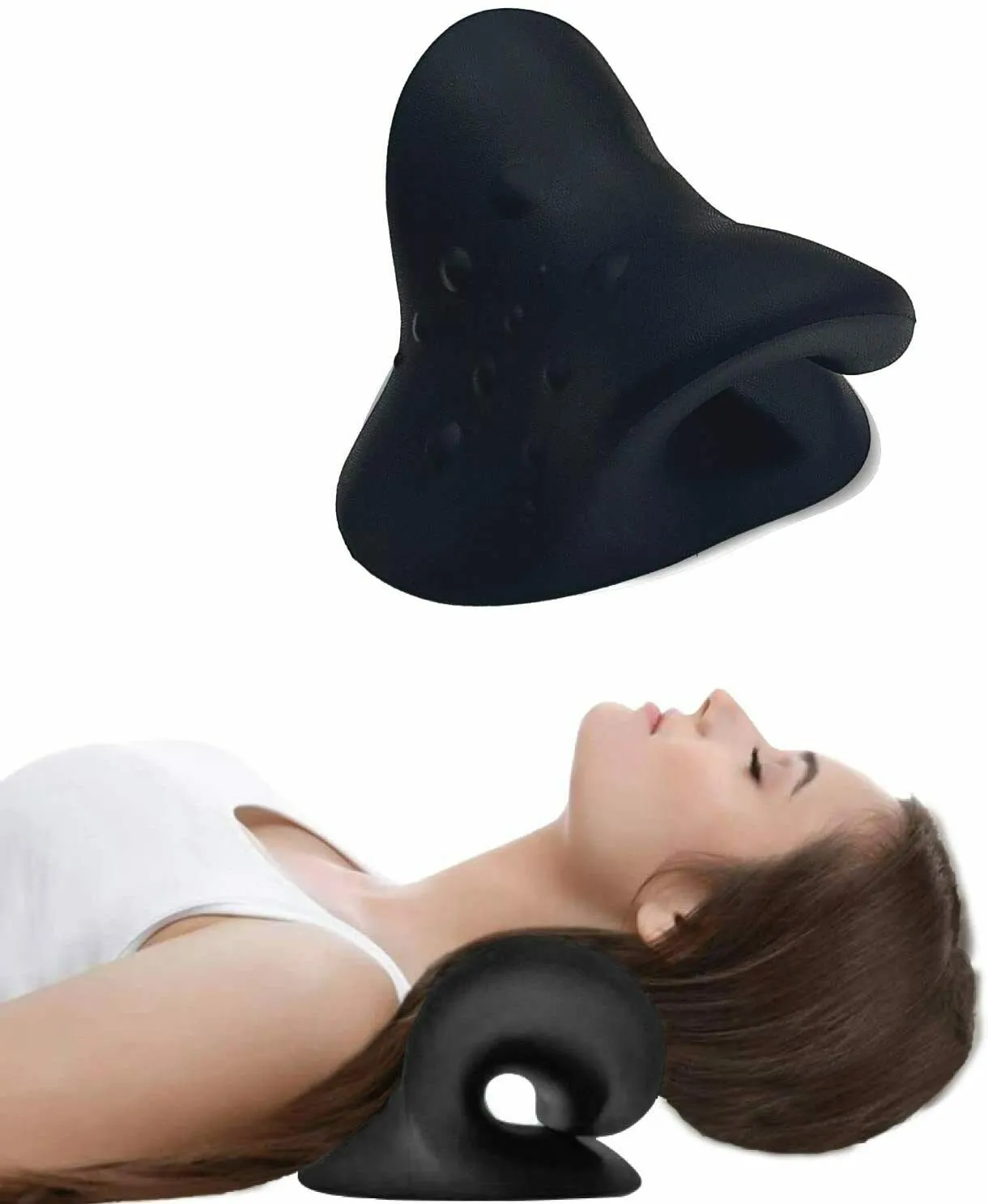 Neck And Shoulder Relaxer & Cervical Neck Traction Device
