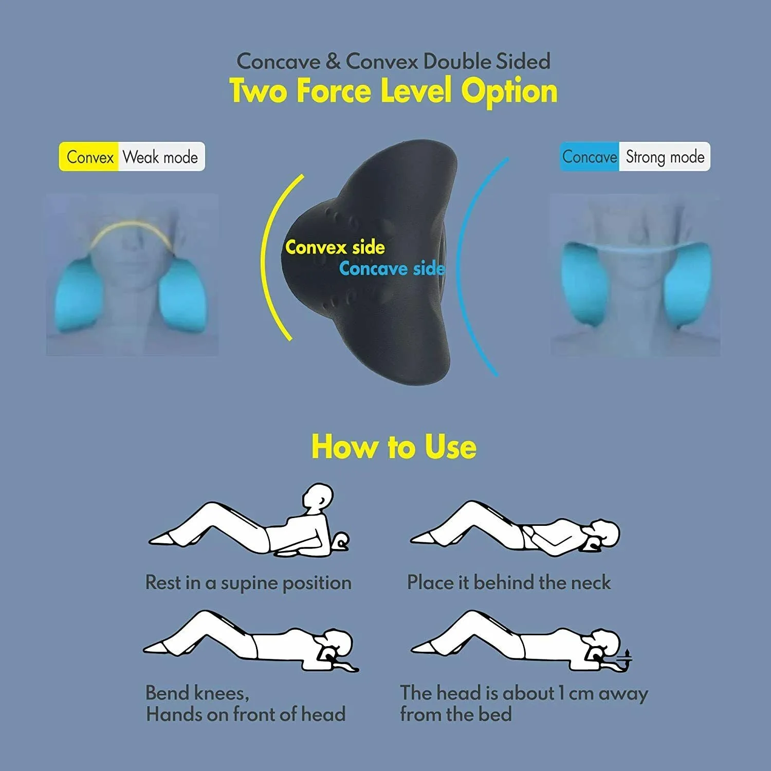 Neck And Shoulder Relaxer & Cervical Neck Traction Device