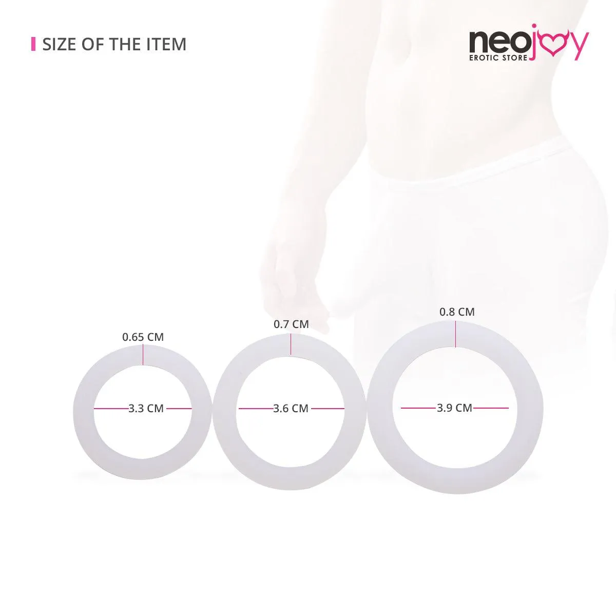 Neojoy 3-pack Cock Rings (Large)