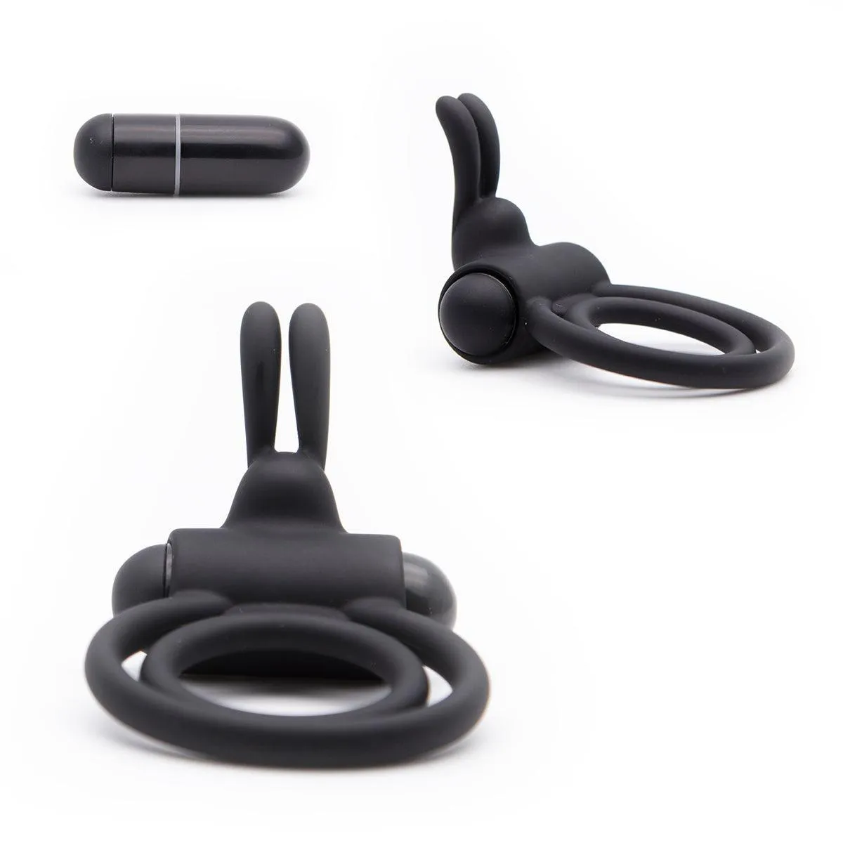 Neojoy Balls-Cock Vibe Ring Silicone Cock and Balls Double Ring Erection Enhance