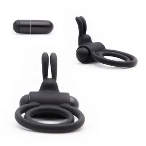 Neojoy Balls-Cock Vibe Ring Silicone Cock and Balls Double Ring Erection Enhance