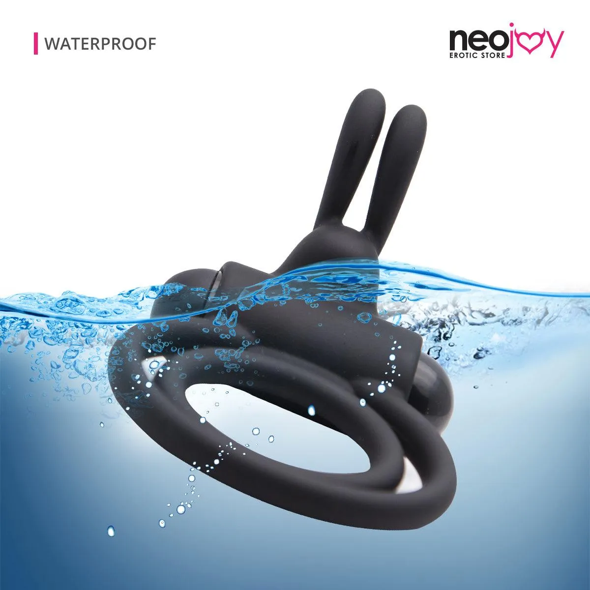 Neojoy Balls-Cock Vibe Ring Silicone Cock and Balls Double Ring Erection Enhance