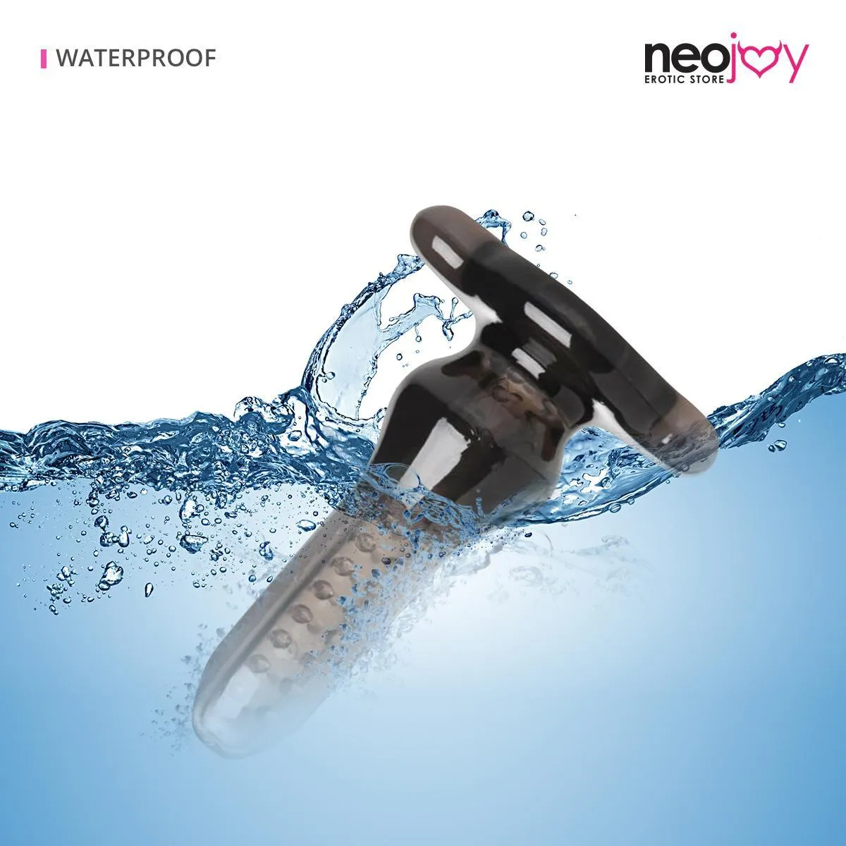 Neojoy Clear Butt Plug Silicone Classic Toy for Anal Play Comfy and Pleasant Insertion