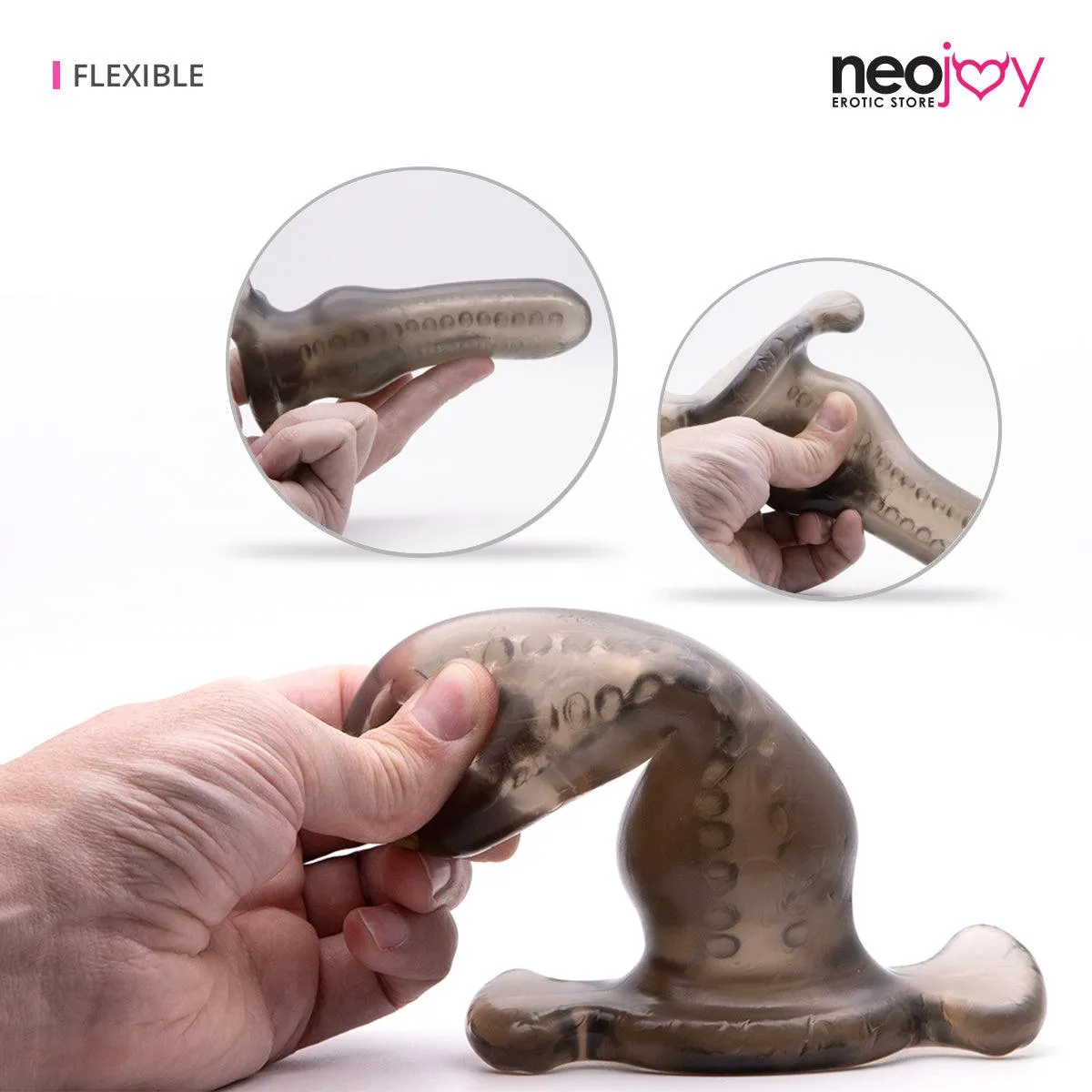 Neojoy Clear Butt Plug Silicone Classic Toy for Anal Play Comfy and Pleasant Insertion