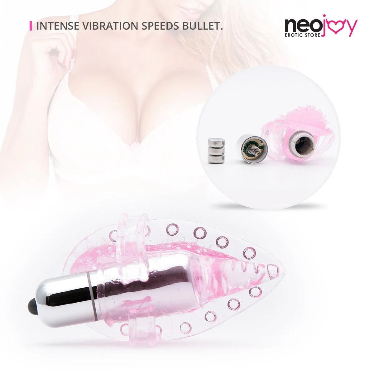 Neojoy Clit Jelly Bullet Masturbation Clitoral Vibrator - Jelly Bullet Vibrator for Women - Adult Sex Toy