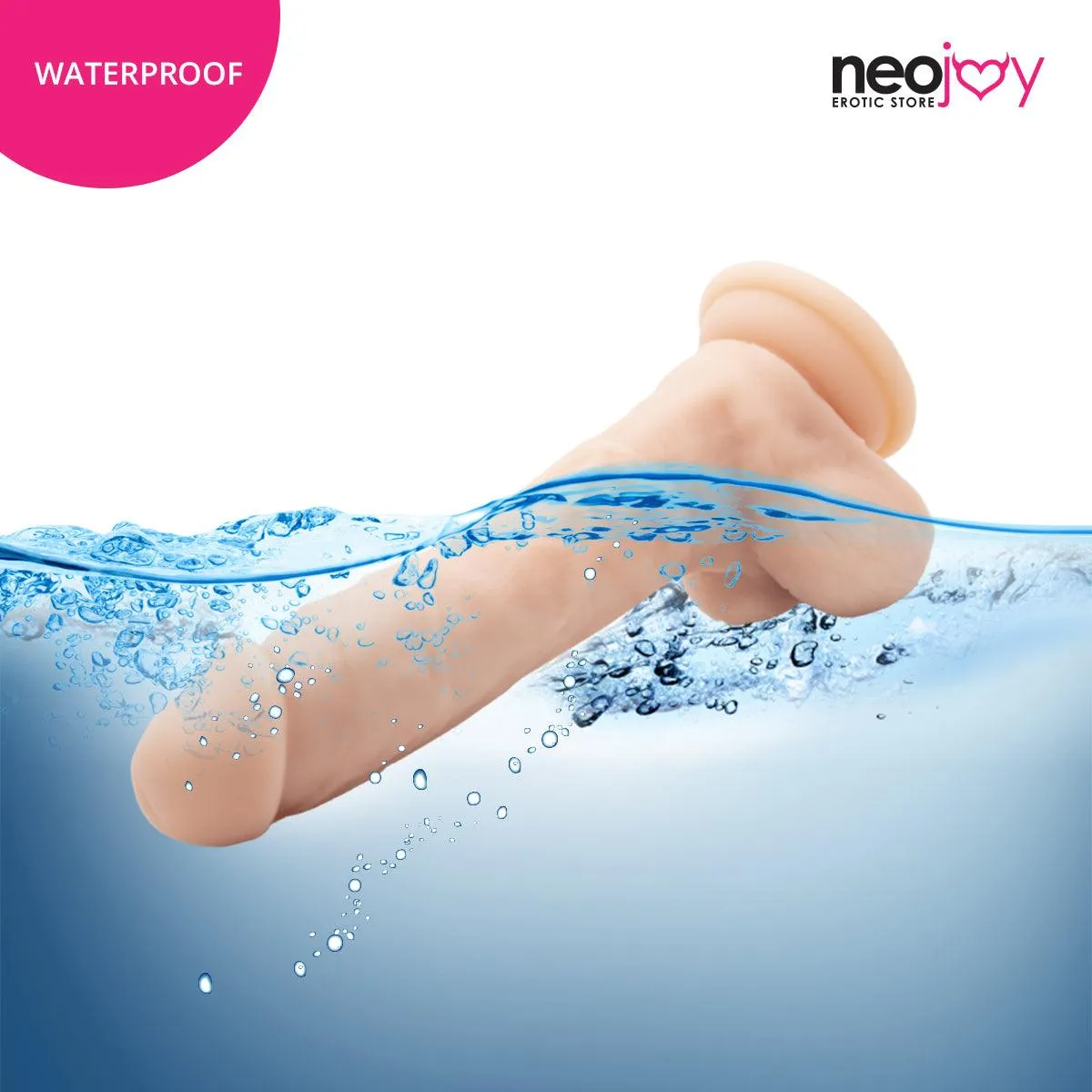 Neojoy Curvy Lover Suction Cup Dildo With Strap-On - 6.3" Dong Pegging Sex Toy