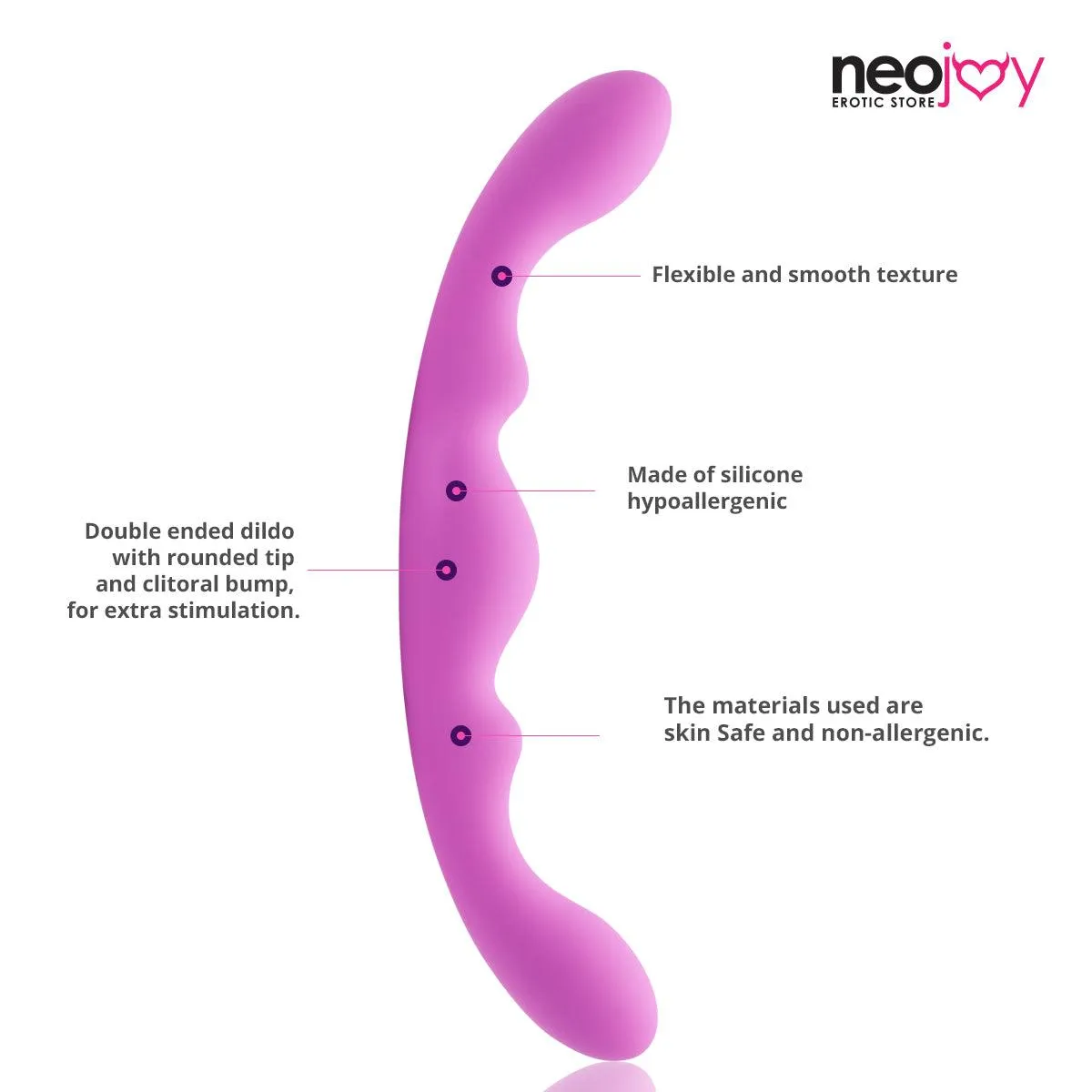 Neojoy - Double Ended Dildo Silicone