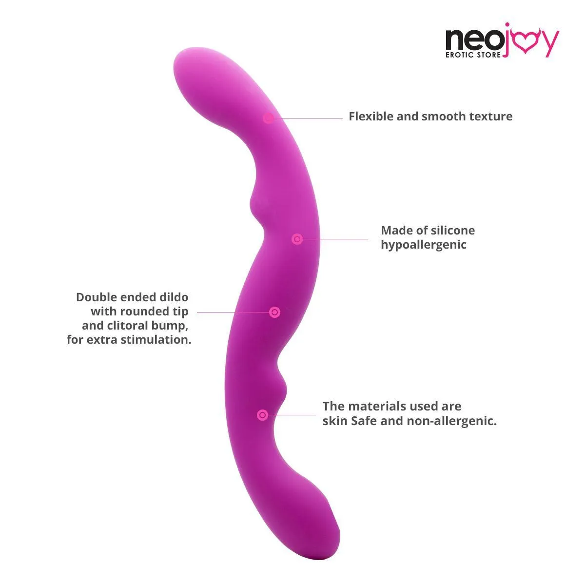 Neojoy - Double Ended Dildo Silicone