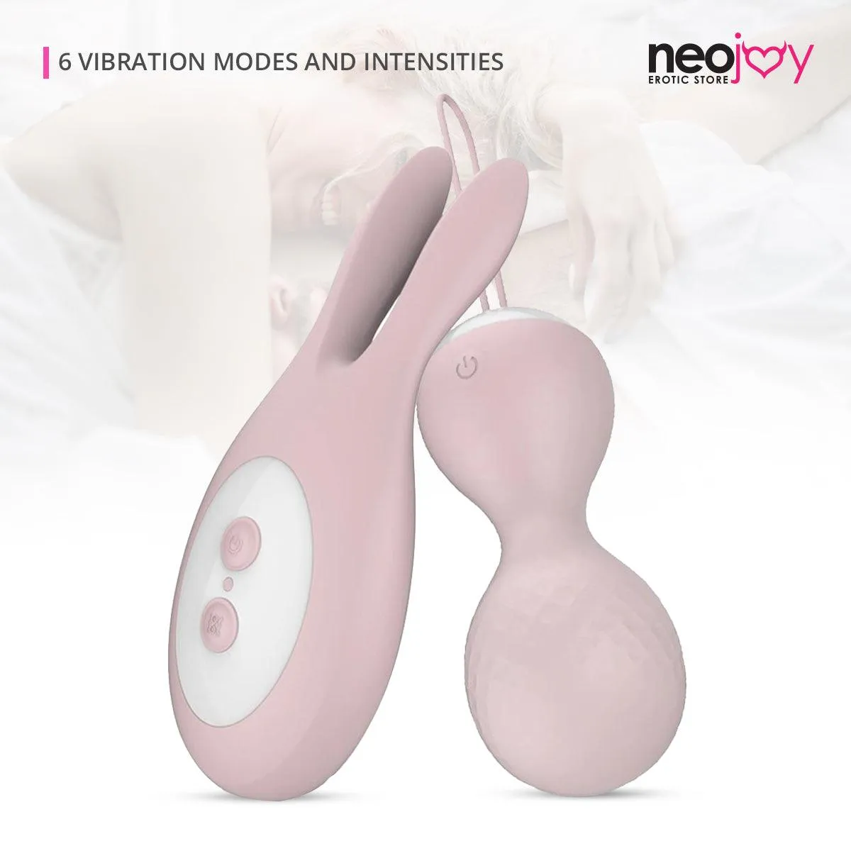 Neojoy Dual Vibe Pink Clitoral and Nipple Vibrators